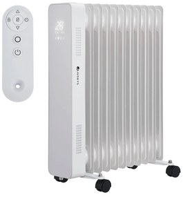 OH125BW2 olajradiátor termosztáttal, LEDdel 2500W teljesítménnyel fehér