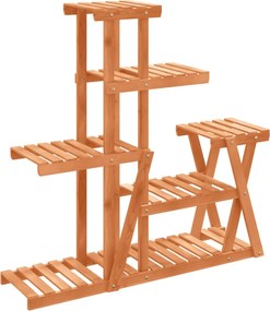 vidaXL tömör fenyőfa virágtartó állvány 95 x 25 x 96 cm