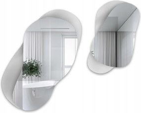 Dekorációs tükrök díszüvegen Luxora Gravelo 120x100 cm