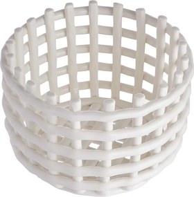 CRAFT kerámia kosár, krémszín Ø16cm