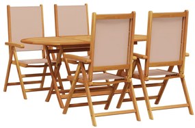 Kert étkező szett 5 pcs Tópszínű tömör akácfa