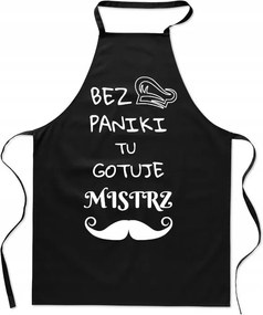Konyhai kötény Pánik Nélkül Itt Főz Mester Divatos Nyomtatás Ajándék