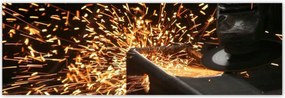 Poszterek 200x66 HegesztĆgĂ©p szikra fĂ©m