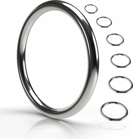 Rozsdamentes acél gyűrűk 50 mm 4 db