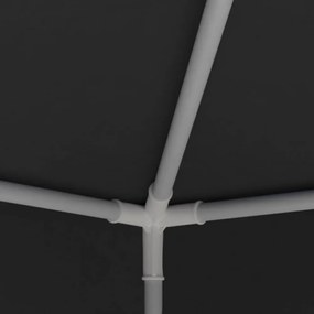 antracitszürke rendezvénysátor 4 x 9 m 90 g/m²
