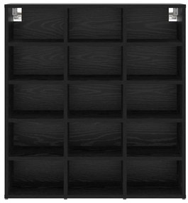 Cipősszekrény polcokkal Musta tammi 77.5 x 30 x 83.5 cm Faanyag