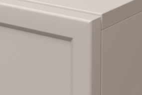 Lorini éjjeliszekrény 45 cm - kasmír / fekete fogantyú / fém lábak