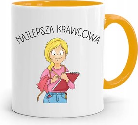 Sárga Bögre Varrónőnek Legjobb Varrónőnek, fényképes nyomattal