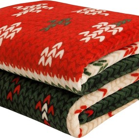 Karácsonyi takaró 160x200 ünnepi puha és kényelmes takaró ajándékba