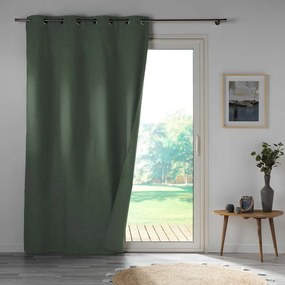 Khaki mikroszálas sötétítő függöny 140x260 cm Obscure – douceur d'intérieur