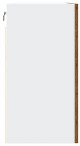 antik fa színű szerelt fa függőszekrény 80 x 31 x 60 cm