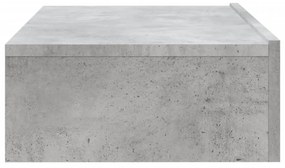 betonszürke TV-szekrény LED-lámpákkal 60x35x15,5 cm