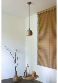 Duolla - IRONLINE kábeles függőlámpa 1xE27/15W/230V, átmérő 17 cm, bézs