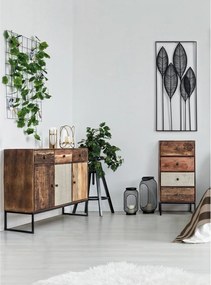 Fém fali dekoráció 61x135 cm Adhira – Bizzotto