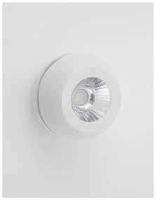 Nova Luce GON spotlámpa, fehér, 3000K melegfehér, beépített LED, 5W, 400 lm, 9105201