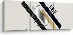 Kép - Geometriai formák N⁰5 (órával) (90x30 cm)