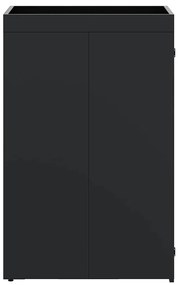 Kukás Tároló Virágzó Tetővel Egyszemélyes 240L Kukához Fekete