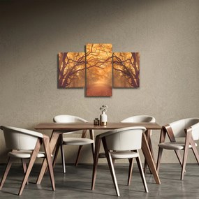 Egy út képe egy őszi tájon (90x60 cm)