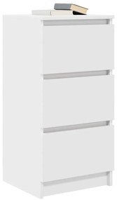 fehér szerelt fa tálalószekrény 37,5x35x76 cm