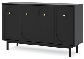 Komód Fekete/Arany Színben. MAZOMA KOMODA 4D