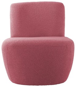 Rózsaszín buklé fotel Ada – Leitmotiv