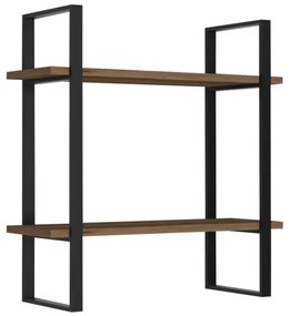 Fali polc BUBA 70x70 cm barna/antracit