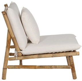Fehér fotel Bamboo – Ixia