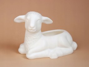 Húsvéti Bárány Virág Dekoráció Kosárfigura 9x16x11 cm