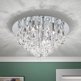 Orion DLU 2516/45-Kristály mennyezeti lámpa CELESTE 6xG9/40W/230V átm. 45 cm króm