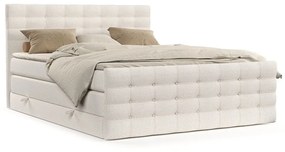 Krémszínű ágyneműtartós boxspring ágy 160x200 cm Blend – Maison de Rêve