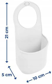 BISK Erga Basic, mosogató szilikon szivacstartó 100x4x195 mm, szürke, ERG-07881