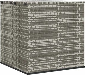 vidaXL szürke polyrattan kerti párnatartó doboz 100 x 97,5 x 104 cm