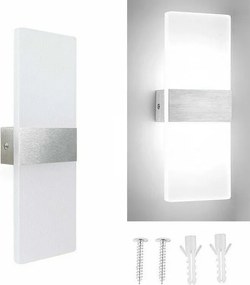 Fali lámpa 12W Fehér fény Modern akril Lágy fény