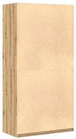 gardróbszekrény artisan tölgy 100x50x200 cm gépelt fa