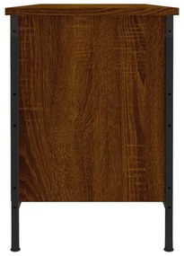 barna tölgyszínű szerelt fa cipőszekrény 100x35x50 cm