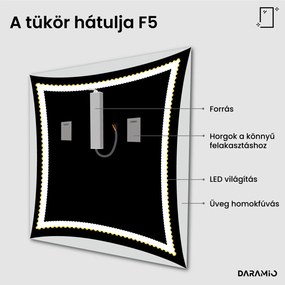 Tükör LED világítással F5