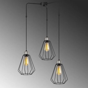 Mathaios fekete fém függőlámpa - Opviq lights