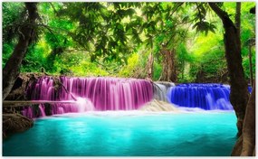 Fotótapéta flizelina 416x254 Színes vízesés