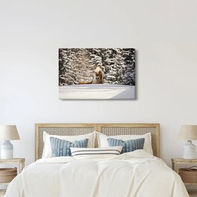 Kép - Ló a téli tájban (90x60 cm)