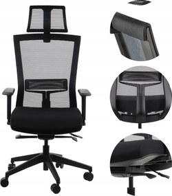 Hope Irodai Szék, Fekete, Önsúlyozó, Megfelel A Mrips Rendeletnek