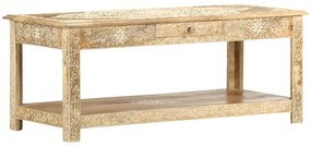 Kézzel festett tömör mangófa dohányzóasztal 110 x 50 x 45 cm