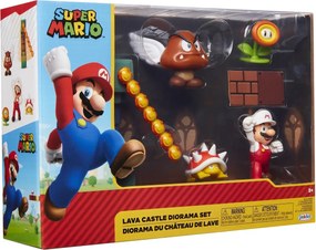 Super Mario Lava játékkészlet figurákkal, 6 cm