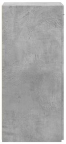 betonszürke szerelt fa tálalószekrény 45 x 42,5 x 93 cm