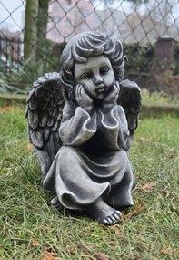 Beton figura Angyal figura szobor angyalka betonból21cm