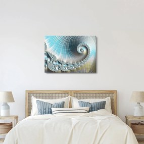 Egy texturált spirál képe (üvegen) (70x50 cm)