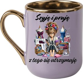 Elegáns bögre Nyakba akasztható, barna 330 Lila