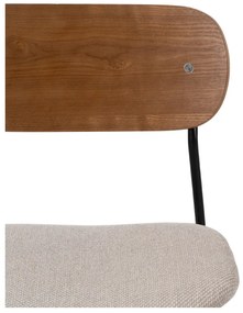 Barna-krémszínű étkezőszék szett 4 db-os Moe – Ixia