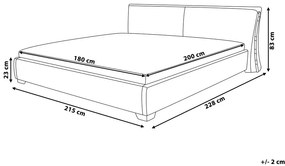 Franciaágy 180 cm PARNAS (ágyráccsal) (arany). 1007423