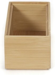 Szervező Compactor Bamboo Box, 15 x 7,5 x 6,5 cm, natúr fa