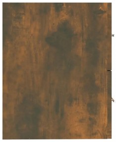 füstös tölgy színű szerelt fa mosdószekrény 60 x 38,5 x 48 cm